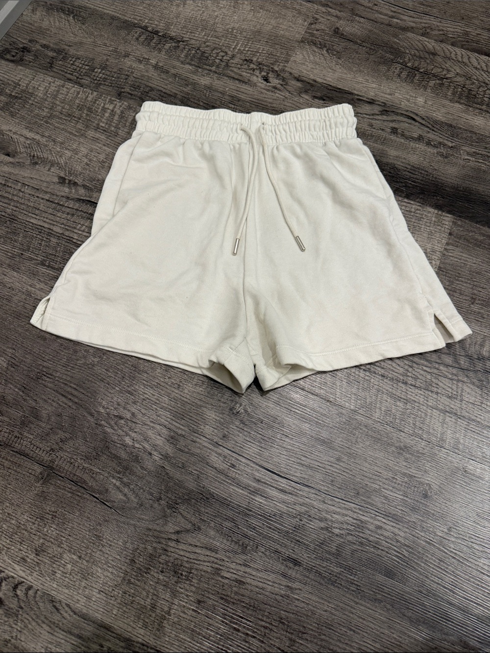 Casual Drawstring Shorts in Cream